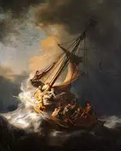 Rembrandt, van Rijn: Storm at Sea of ​​Galilee
