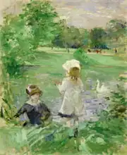 Morisot, Berthe: By the lake