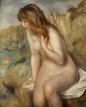 Renoir, Auguste: The girl on stone