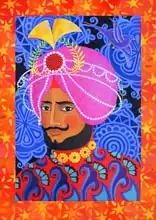 Tattersfield, Jan: Maharaja with Pink Turban
