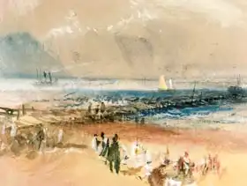 Turner, William: Boats at Margate Pier