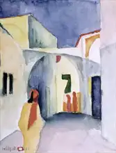 Macke, August: Looking to the streets