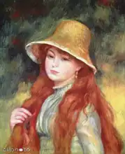 Renoir, Auguste: Girl with long hair