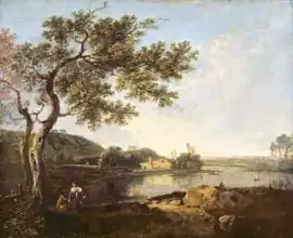 Wilson, Richard: Italian River Scene with Figures