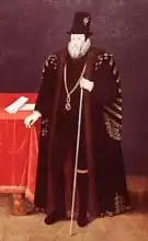 English school (16th century): Portrait of William Cecil, 1st Baron Burghley (1520-98) Lord High Treasurer