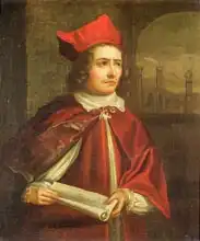 English school (18th century): Sir Augustus Harris (1851-96) as Cardinal Wolsey