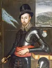 English school (17th century): Portrait of Peregrine Bertie, 13th Baron Willoughby de Eresby (1555-1601)
