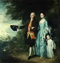 Gainsborough, Thomas: Mr. and Mrs. George Byam and their eldest daughter, Selina