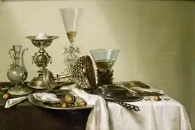 Heda, Gerrit Willemsz: Still Life with Oysters and Nuts
