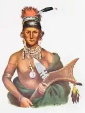 Cooke, George: Appanoose, a Sauk Chief, 1837, illustration from 