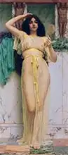 Godward, John William: Girl with a Mirror