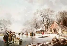 Vermeulen, Andries: Winter Scene