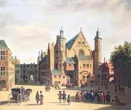 Berckheyde, Gerrit: A Town Square in Haarlem