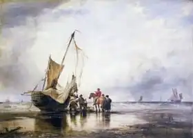 Cooke, William Edward : Hog Boat on the Sands, Brighton