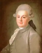 Rokotov, Fedor Stepanovich: Portrait of Senator Count Artemy Vorontsov (1748-1813), after 1768
