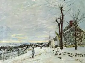 Sisley, Alfred: Snow at Veneux-Nadon