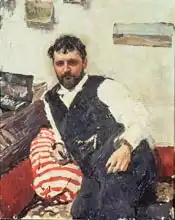 Serov, A. Valentin: Portrait of Konstantin Korovin (1861-1939)
