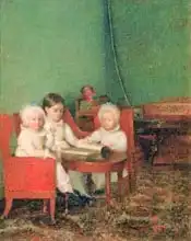 Unknown: Children in an Interior, 1800-10