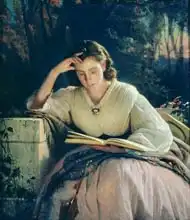 Kramskoy, Ivan Nikolaevich: Reading (portrait of the artist