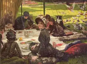 Tissot, James Joseph: The Picnic (Dejeuner sur l