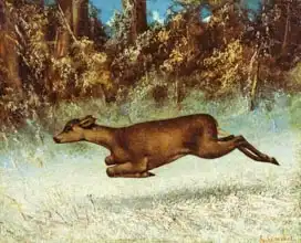 Courbet, Gustave: Leaping Doe