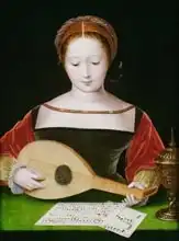Unknown: Mary Magdalene Playing a Lute