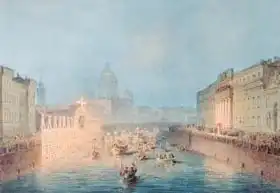 Sadovnikov, Vasili Semenovich: Illumination at the Moyka in St. Petersburg