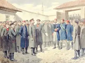 Kivshenko, Aleksei Danilovich: The Fall of Plevna, The Wounded Osman-Pashah before Alexander II (1818-1881)