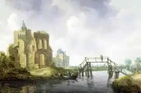 Knijff, Leendert or Leonard: The Bridge at Heemstede, outside Haarlem