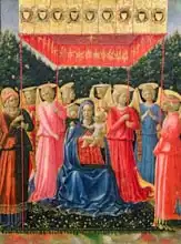 Angelico, Fra: The Virgin and Child with Angels, c.1440-50