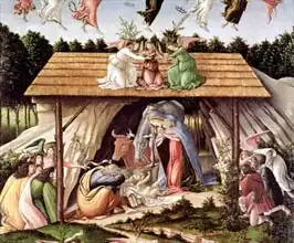 Botticelli, Sandro: Mystic Nativity, 1500 (detail)