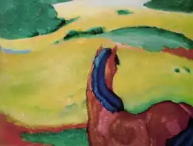 Marc, Franz: Horse in a landscape