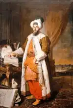 Aved, Jacques Andre Joseph Camelot: Portrait of Mehemet Said Pacha, Bey of Rumelia, Ambassador of the Ottoman Sultan Mahmoud I at Versailles