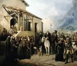 Charlemagne, Adolf Jossifowitsch: Field-marshal Alexander Suvorov on the St Gothard summit, 13th September 1799