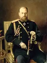 Kramskoy, Ivan Nikolaevich: Portrait of Emperor Alexander III (1845-94) 1886