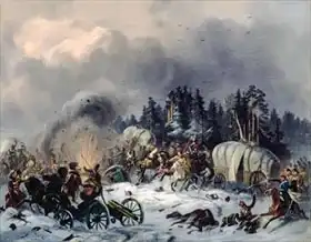 Willewalde, Bogdan: Scene from the Russian-French War in 1812