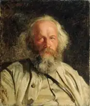 Ge, Nikolaj : Portrait of Mikhail Alexandrovich Bakunin (1814-76) 1871