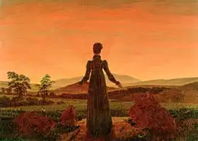 Friedrich, Caspar David: Woman Before the Rising Sun, 1818-20