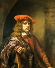 Hoogstraten, Samuel van: Portrait of a young man in a red cap