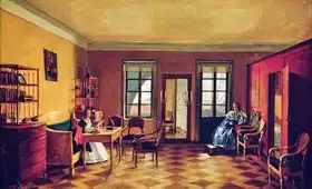 Russian school (19th century): Interior of an attic