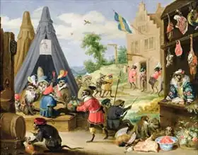 Teniers, David, the younger: A Monkey Encampment