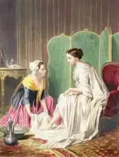 Unknown: Maid Washing her Mistress