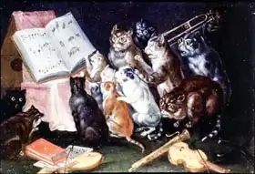 Kessel, Jan van, the younger: A Musical Gathering of Cats