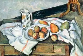 Cézanne, Paul: Still Life of Peaches and Pears, 1888-90