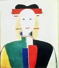 Malevich, Kazimir Severinovich: The Girl with the Hat