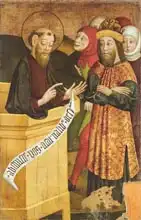 Hungarian school (15th century): Panel of the former high altarpiece of the Church of Saint Peter and Saint Paul in CsA?ksomlyA3