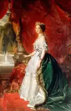 Austrian school (19th century): Portrait of Empress Eugenie of France (1826-1920)