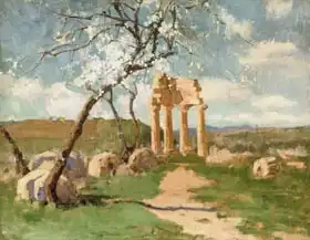 Russell, John: Almond Trees and Ruins, Sicily