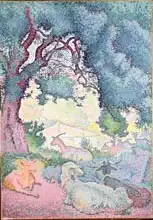 Cross, Henri Edmond: Landscape with Goats