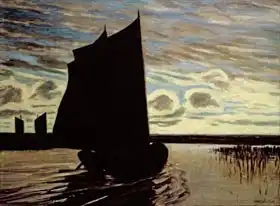 Ende, Hans am: Barque on the River Hamme